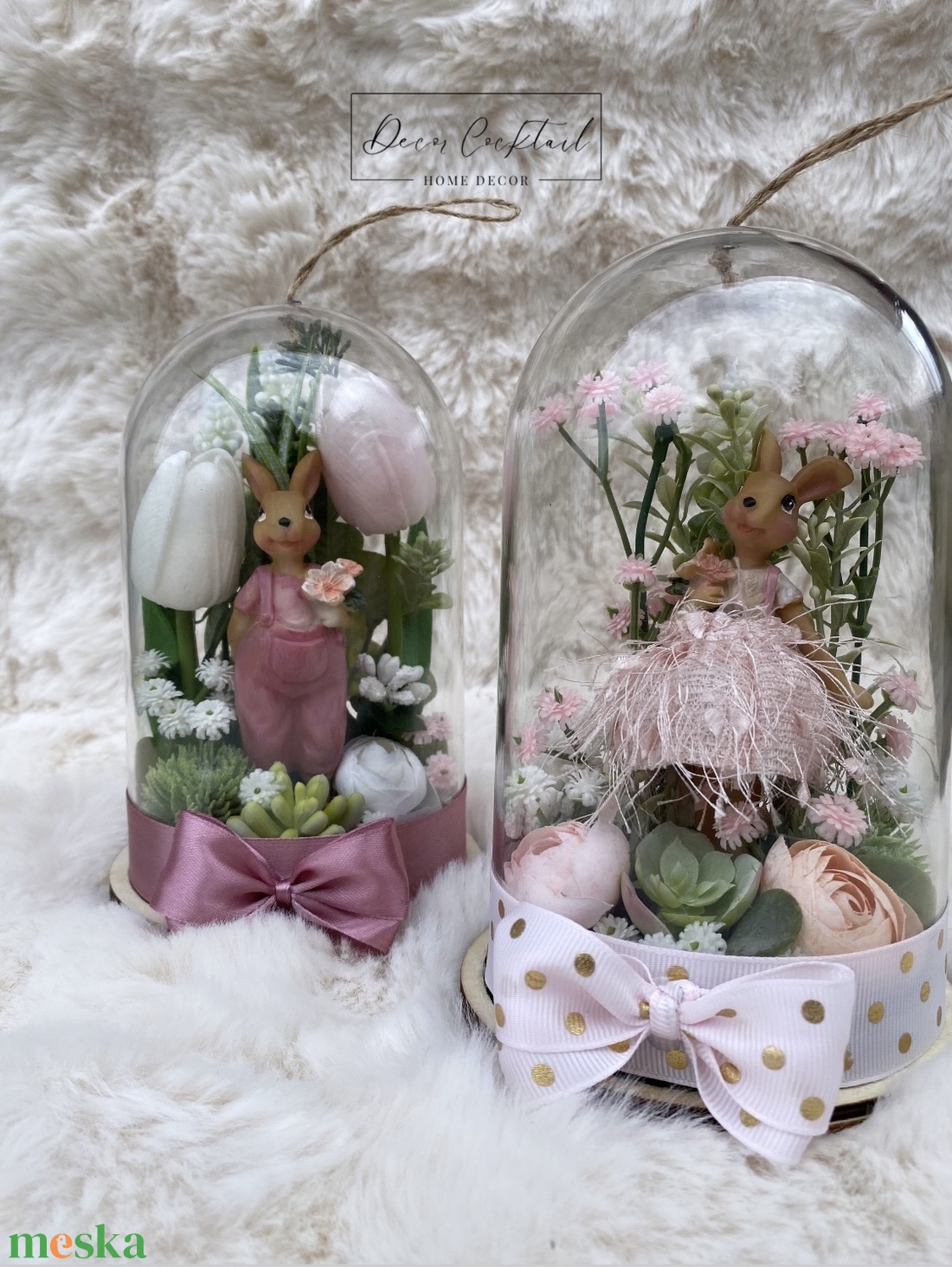 Búrás dekoráció - ünnepi díszek, dekorációk - húsvéti díszek és dekorációk - húsvéti asztaldíszek - Meska.hu