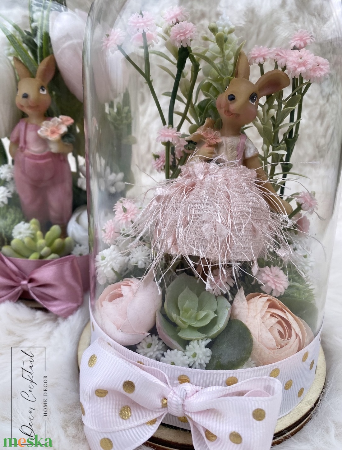 Búrás dekoráció - ünnepi díszek, dekorációk - húsvéti díszek és dekorációk - húsvéti asztaldíszek - Meska.hu