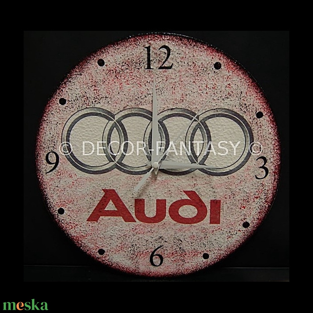 AUDI emblémával díszített óra audi autó rajongóknak - otthon & életmód - dekoráció - fali és függő dekoráció - falióra & óra - Meska.hu AUDI emblémával díszített óra audi autó rajongóknak - otthon & életmód - dekoráció - fali és függő dekoráció - falióra & óra - Meska.hu
