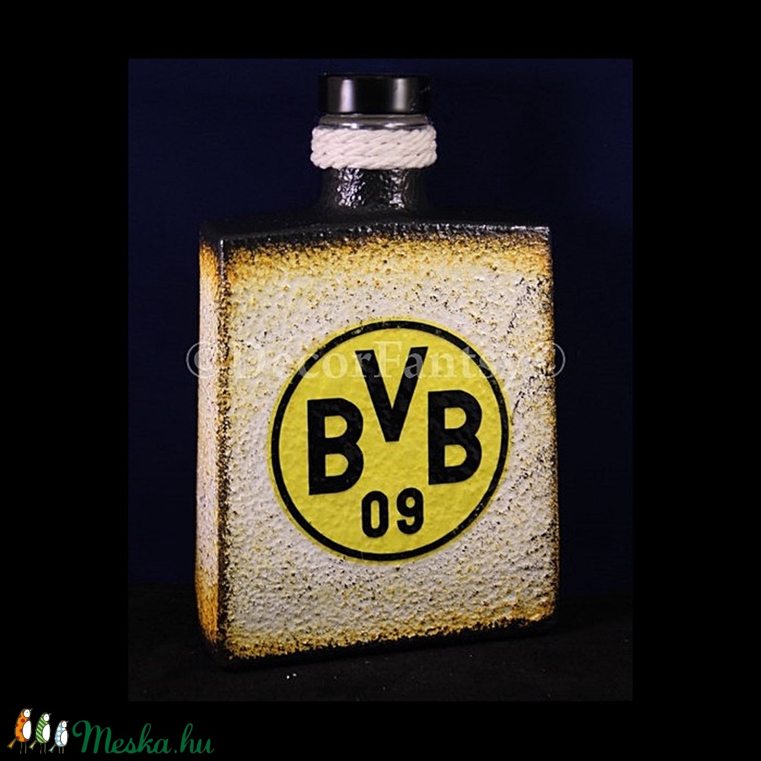 Borussia Dortmund emblémával díszített italos üveg (0,5 l ) - otthon & életmód - dekoráció - Meska.hu Borussia Dortmund emblémával díszített italos üveg (0,5 l ) - otthon & életmód - dekoráció - Meska.hu