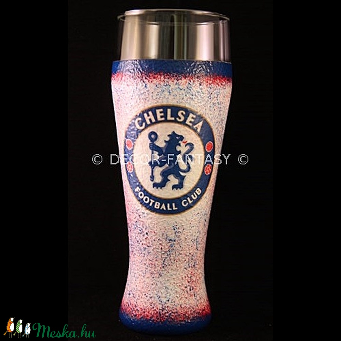 Chelsea FC emblémával díszített sörös pohár ( 0,5 l ) - - Meska.hu Chelsea FC emblémával díszített sörös pohár ( 0,5 l ) - - Meska.hu