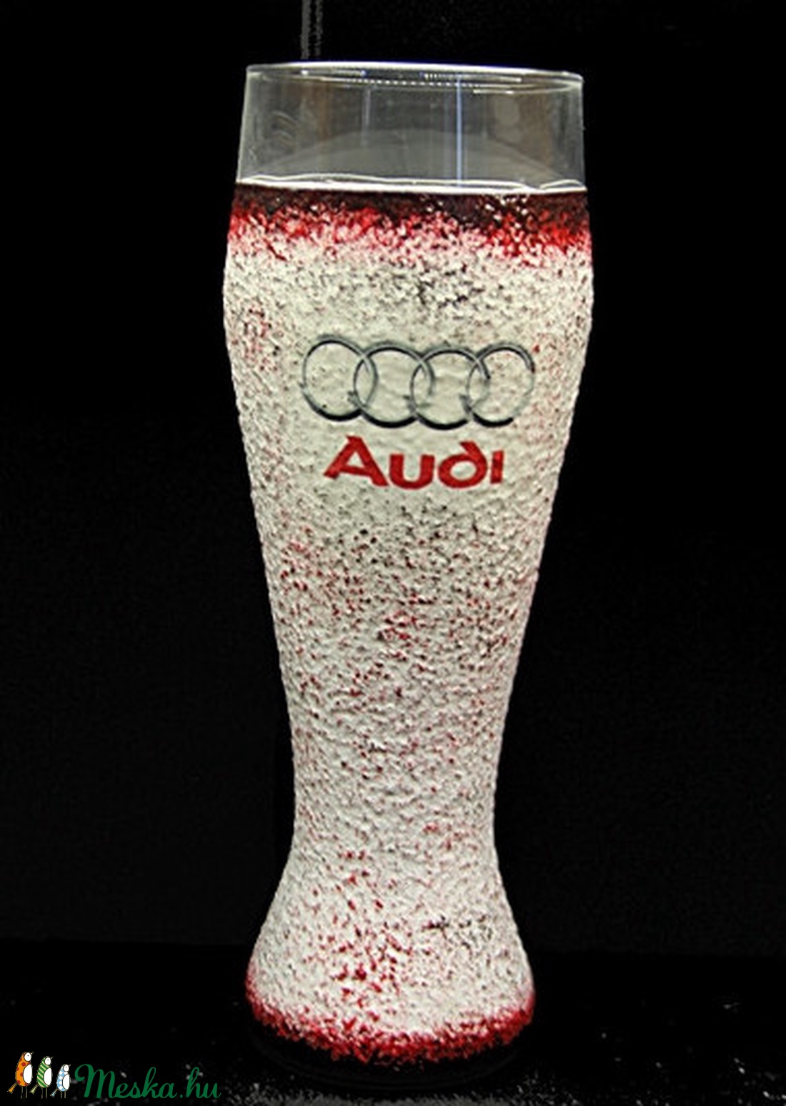 AUDI emblémával díszített sörös pohár ( 0,5 l ) - - Meska.hu AUDI emblémával díszített sörös pohár ( 0,5 l ) - - Meska.hu
