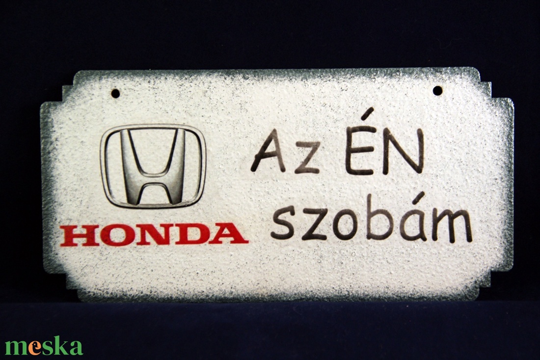 HONDA emblémás ÉN SZOBÁM ajtódísz II. Honda rajongóknak - otthon & életmód - dekoráció - Meska.hu