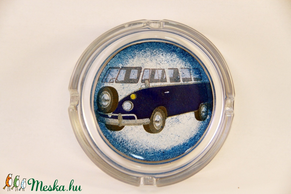 VOLKSWAGEN emblémás hamutál; A saját Volkswagen autód fényképével is!  ( T1 ) - otthon & életmód - dekoráció - Meska.hu