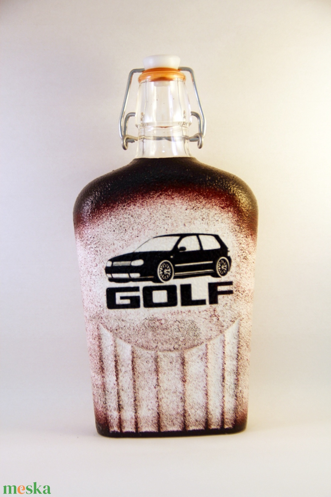VOLKSWAGEN  csatosüveg -GOLF ;Volkswagen autód fényképével is! - otthon & életmód - dekoráció - Meska.hu