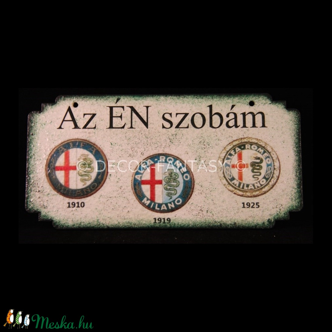 ALFA-ROMEO emblémával díszített fatábla ajtóra -ÉN SZOBÁM - - Meska.hu ALFA-ROMEO emblémával díszített fatábla ajtóra -ÉN SZOBÁM - - Meska.hu