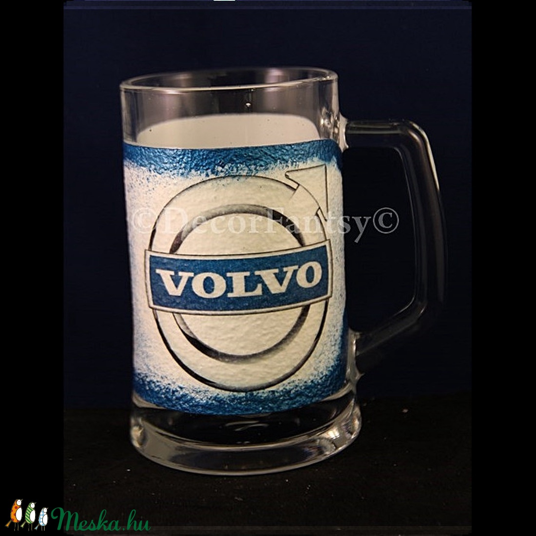 VOLVO emblémával díszített sörös korsó ( 0,5 l ) - - Meska.hu VOLVO emblémával díszített sörös korsó ( 0,5 l ) - - Meska.hu