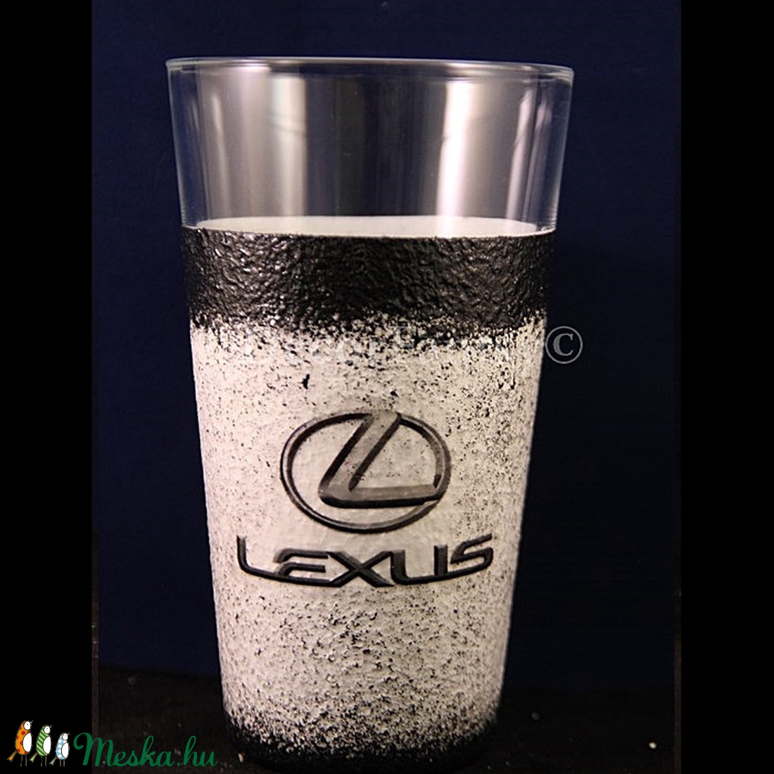LEXUS emblémával díszített  vizes pohár ( 0,3 l )  -  - Meska.hu
