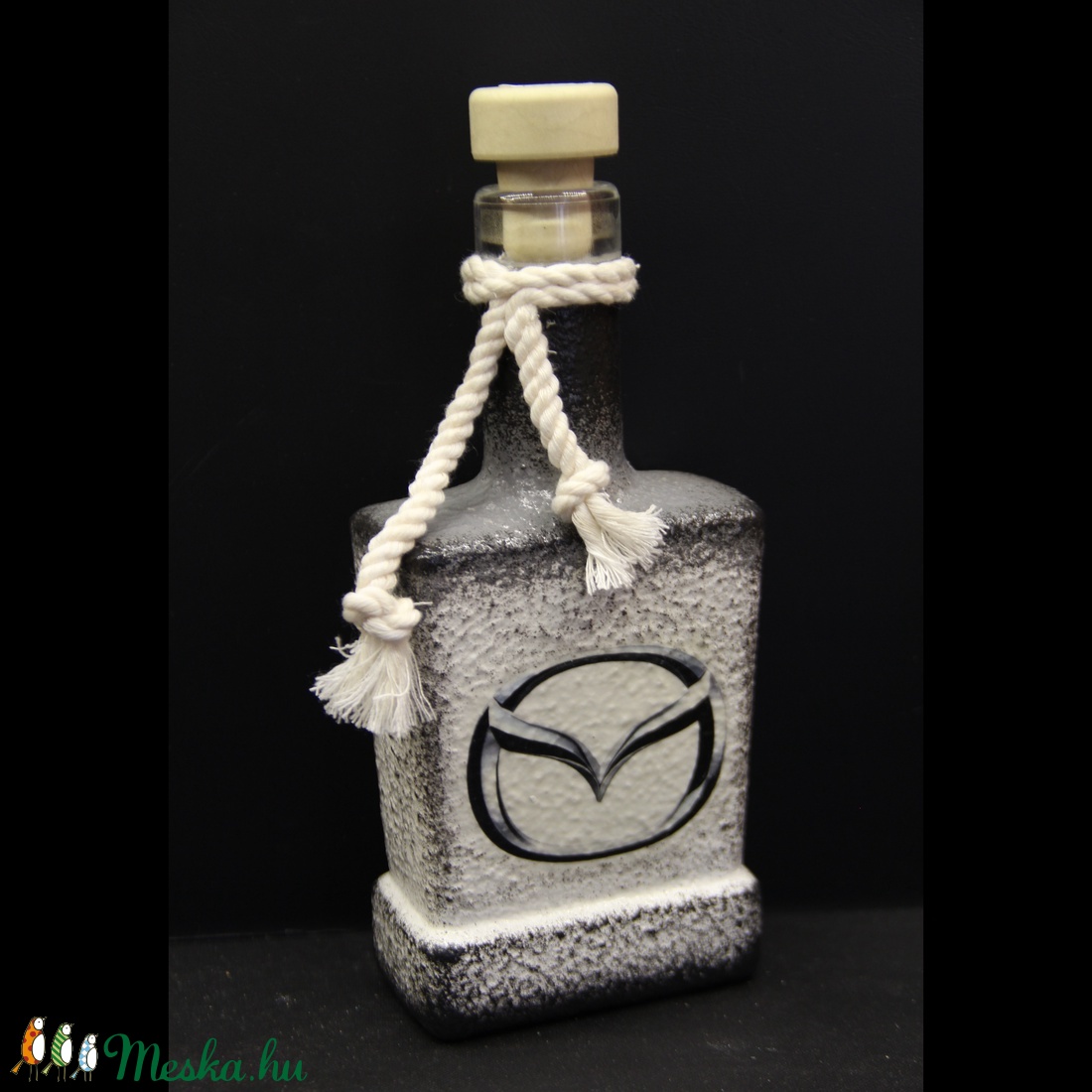 MAZDA emblémával díszített pálinkás üveg ( 0,2 l ) - otthon & életmód - dekoráció - Meska.hu MAZDA emblémával díszített pálinkás üveg ( 0,2 l ) - otthon & életmód - dekoráció - Meska.hu
