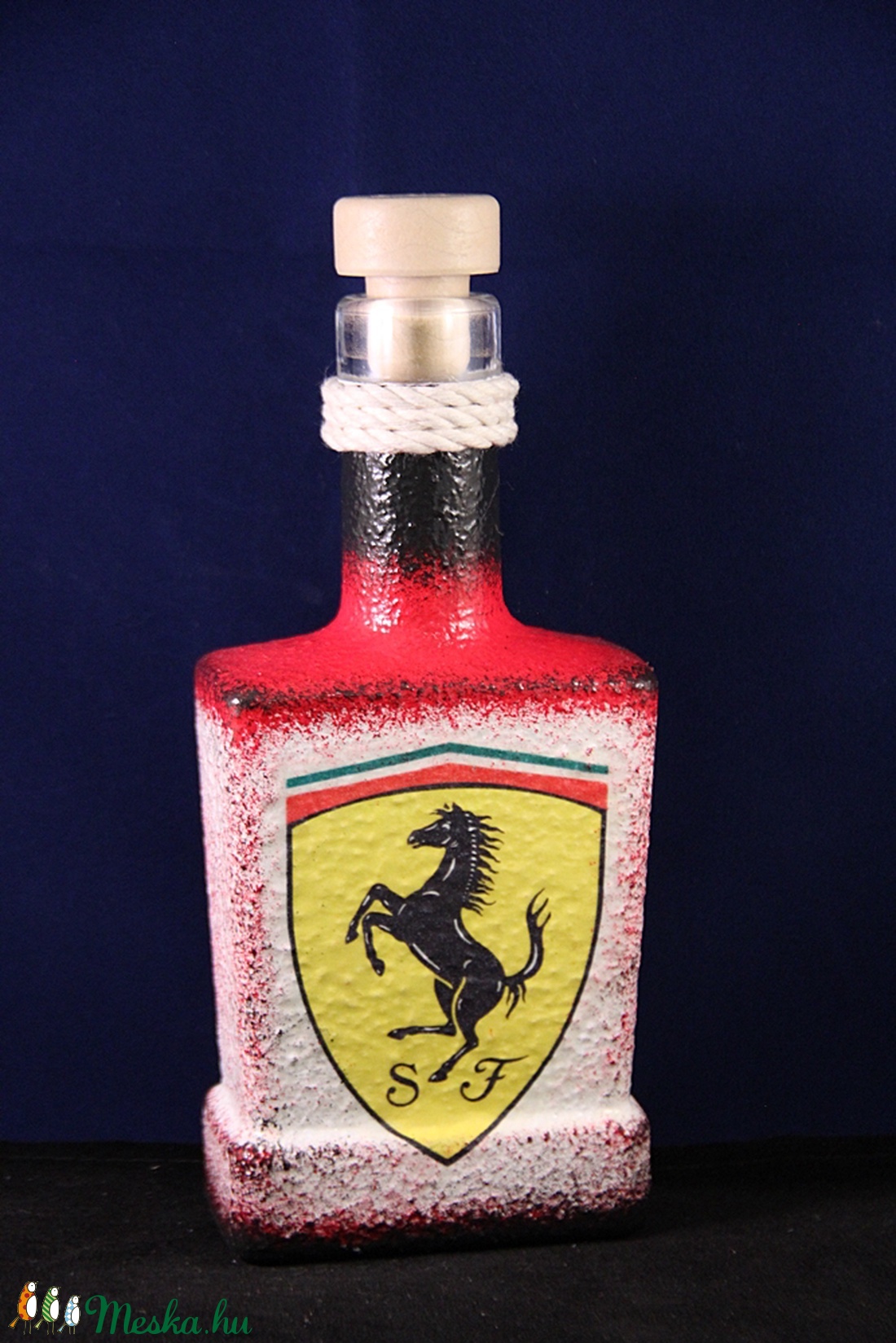 FERRARI whiskys üveg ; forma1 szurkoló férfiaknak - otthon & életmód - konyhafelszerelés, tálalás - Meska.hu