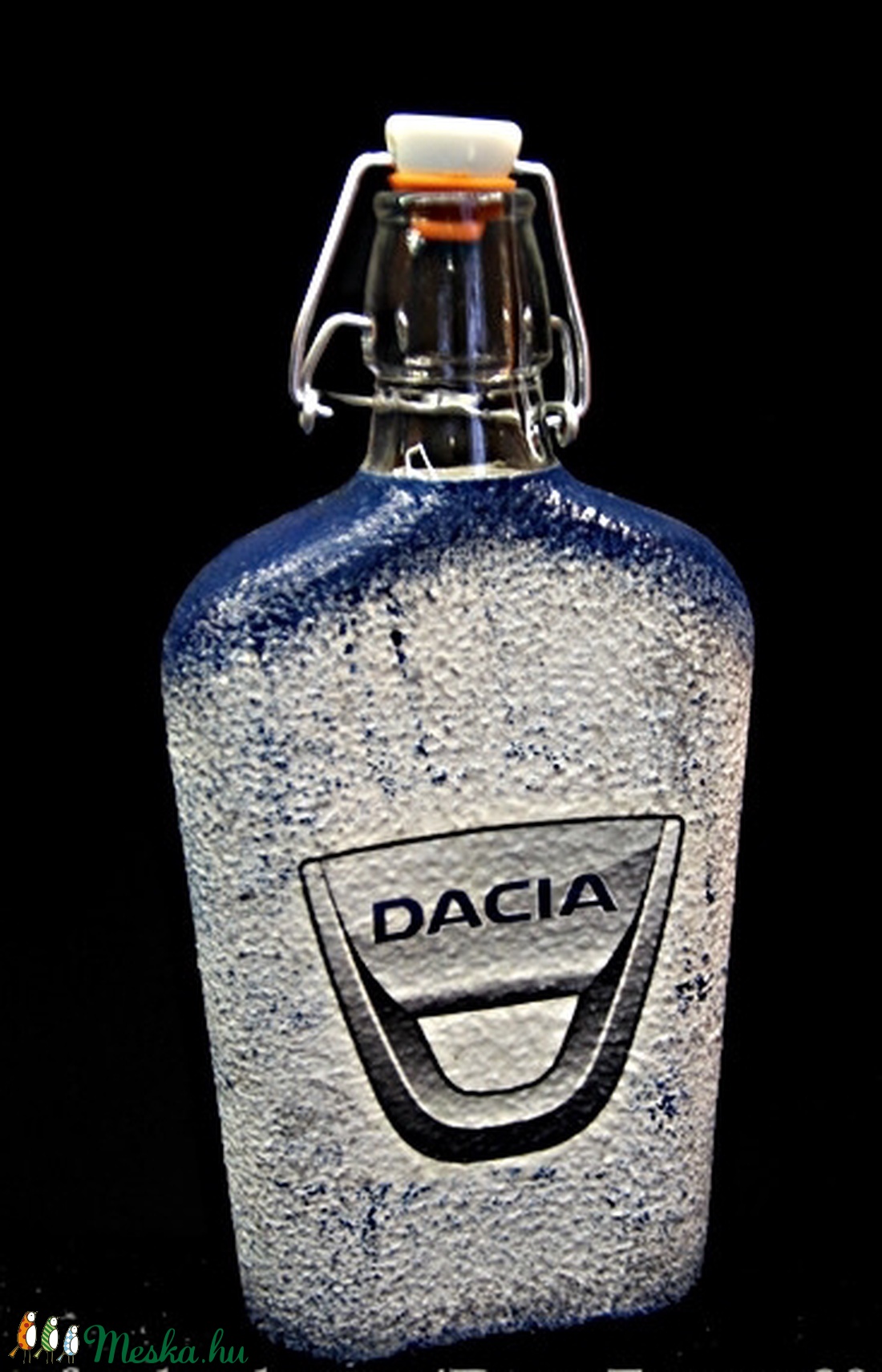 DACIA emblémával díszített pálinkás üveg ( 0,2 l ) - - Meska.hu DACIA emblémával díszített pálinkás üveg ( 0,2 l ) - - Meska.hu