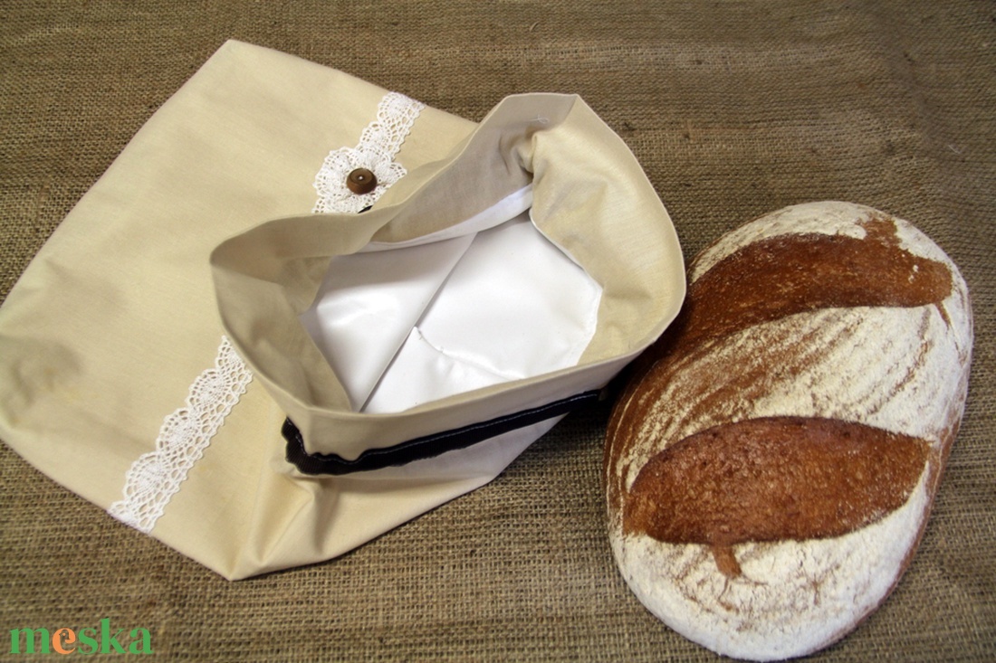 Natúr kenyereszsák (30x35cm)-ÖKO környezetbarát anyagból háziasszonyoknak,-INGYENES SZÁLLÍTÁSSAL - táska & tok - bevásárlás & shopper táska - kenyeres zsák - Meska.hu