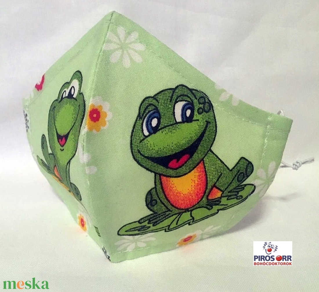 EGYEDI BÉKÁS  SZÁJMASZK -Textil szájmaszk-Egészségügyi szájmaszk -Felnőtteknek ,gyerekeknek  - gyerek - gyerek - Meska.hu