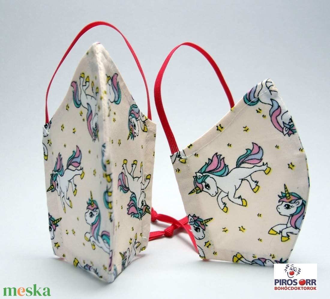 EGYEDI UNICORNISOS SZÁJMASZK -Textil szájmaszk-Egészségügyi szájmaszk -Felnőtteknek ,gyerekeknek - - gyerek - gyerek - Meska.hu