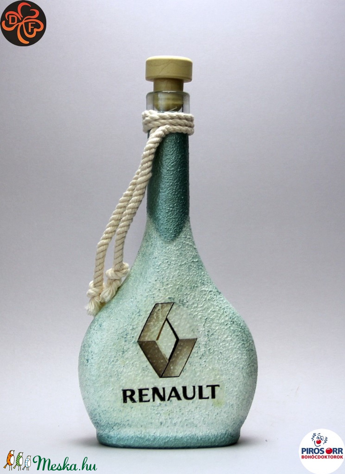 RENAULT pálinkás üveg ; autó rajongó férfiaknak - otthon & életmód - dekoráció - Meska.hu