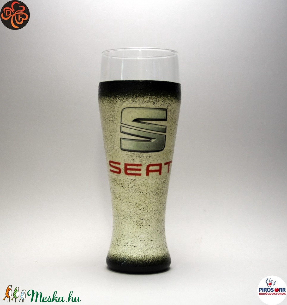 SEAT sörös pohár ; Saját autód fotójával is - otthon & lakás - konyhafelszerelés, tálalás - Meska.hu