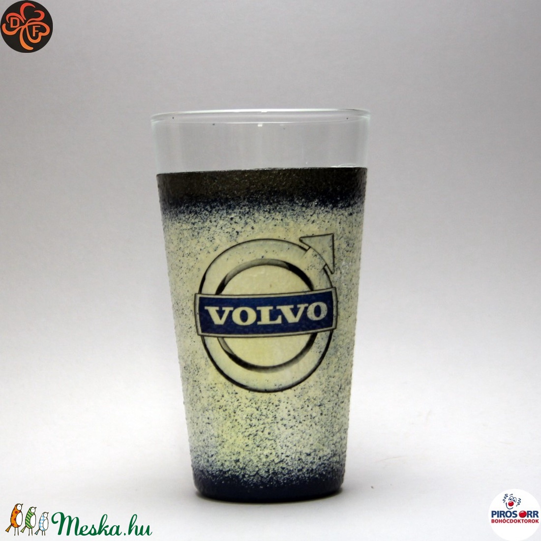 VOLVO üdítős pohár ; Volvo autód fényképével is! - otthon & életmód - konyhafelszerelés, tálalás - Meska.hu