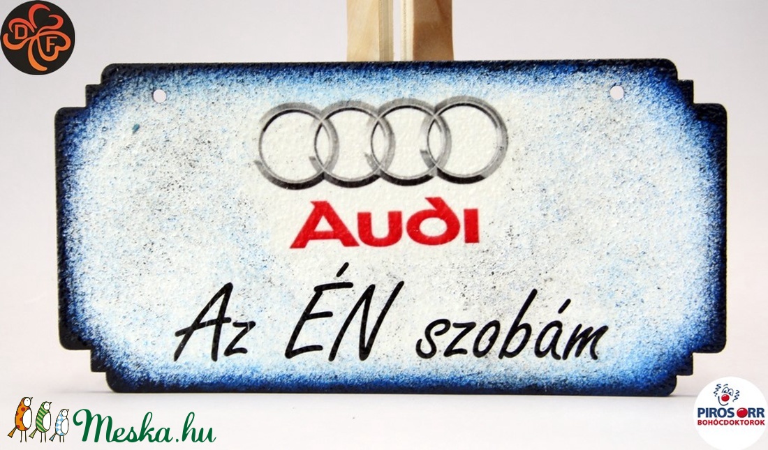 Audi ajtódísz ; Audi rajongóknak - otthon & lakás - dekoráció - Meska.hu