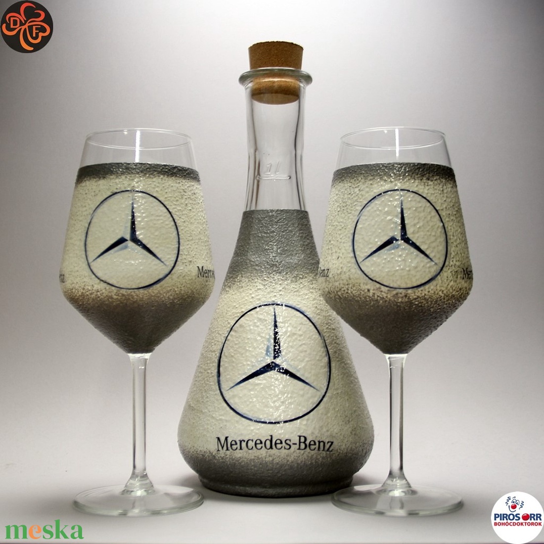 MERCEDES boros készlet ; Mercedes rajongóknak, férjeknek, barátoknak - otthon & életmód - konyhafelszerelés, tálalás - Meska.hu