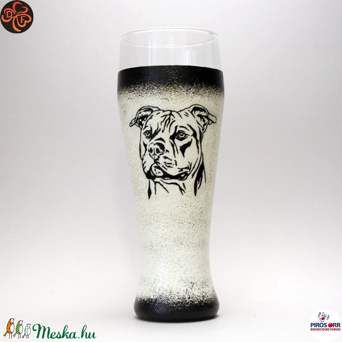 Kutya staffordshire terrier söröspohár ; Házi kedvenc rajongóknak  - otthon & életmód - konyhafelszerelés, tálalás - Meska.hu