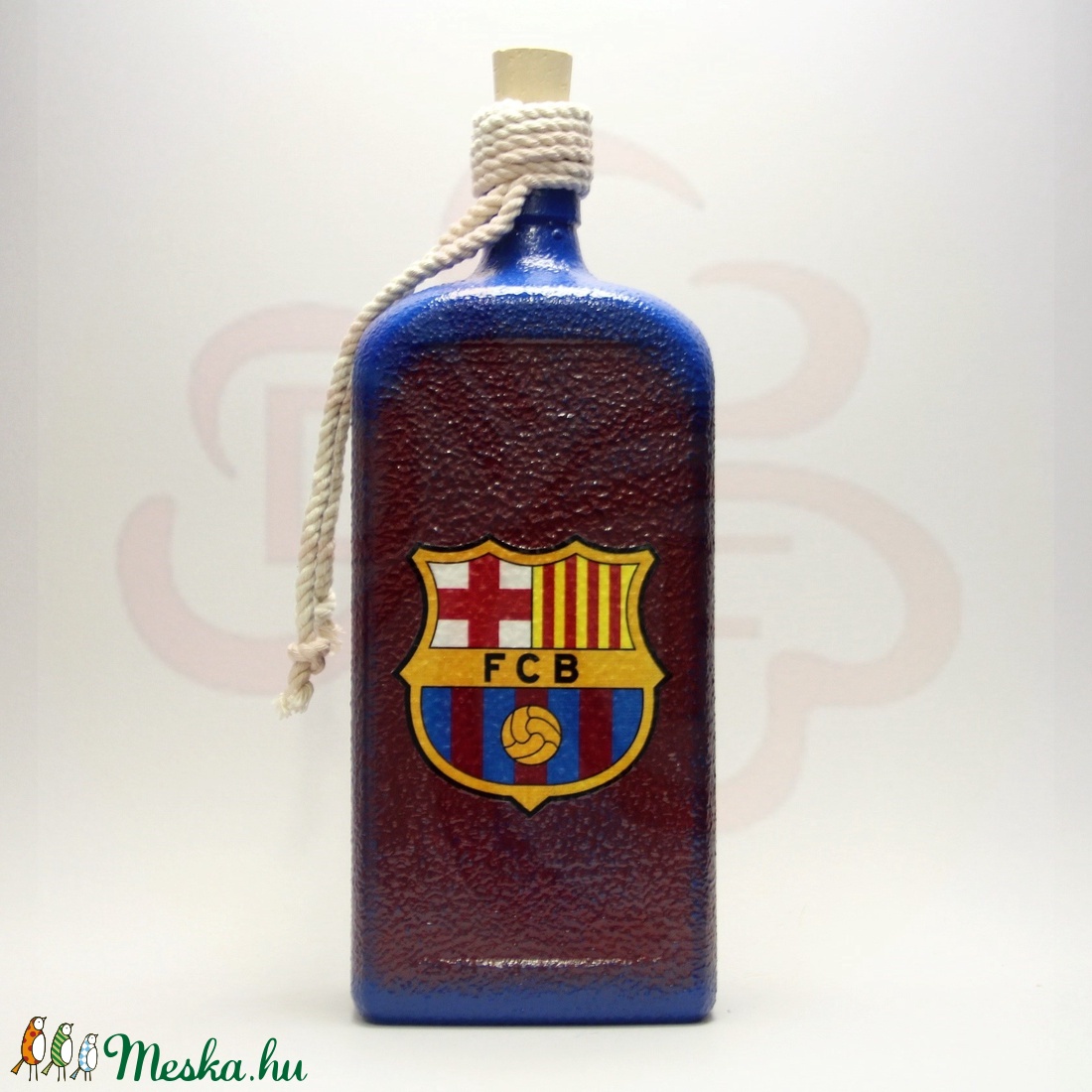 FC Barcelona italos üveg ; Barcelona futball szurkolóknak - otthon & életmód - dekoráció - Meska.hu