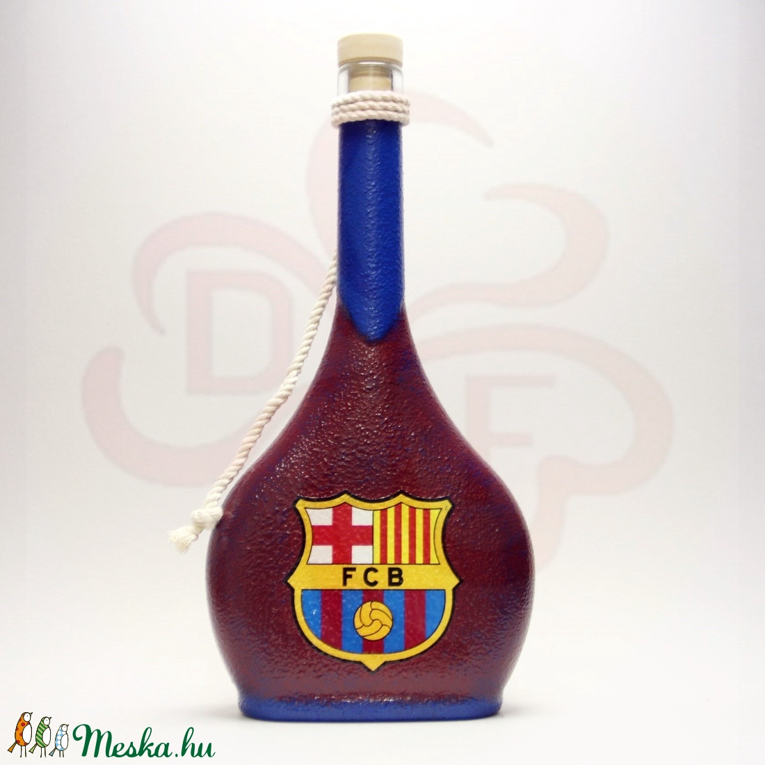FC Barcelona pálinkás üveg ; Barcelona futball szurkolóknak - otthon & lakás - dekoráció - Meska.hu