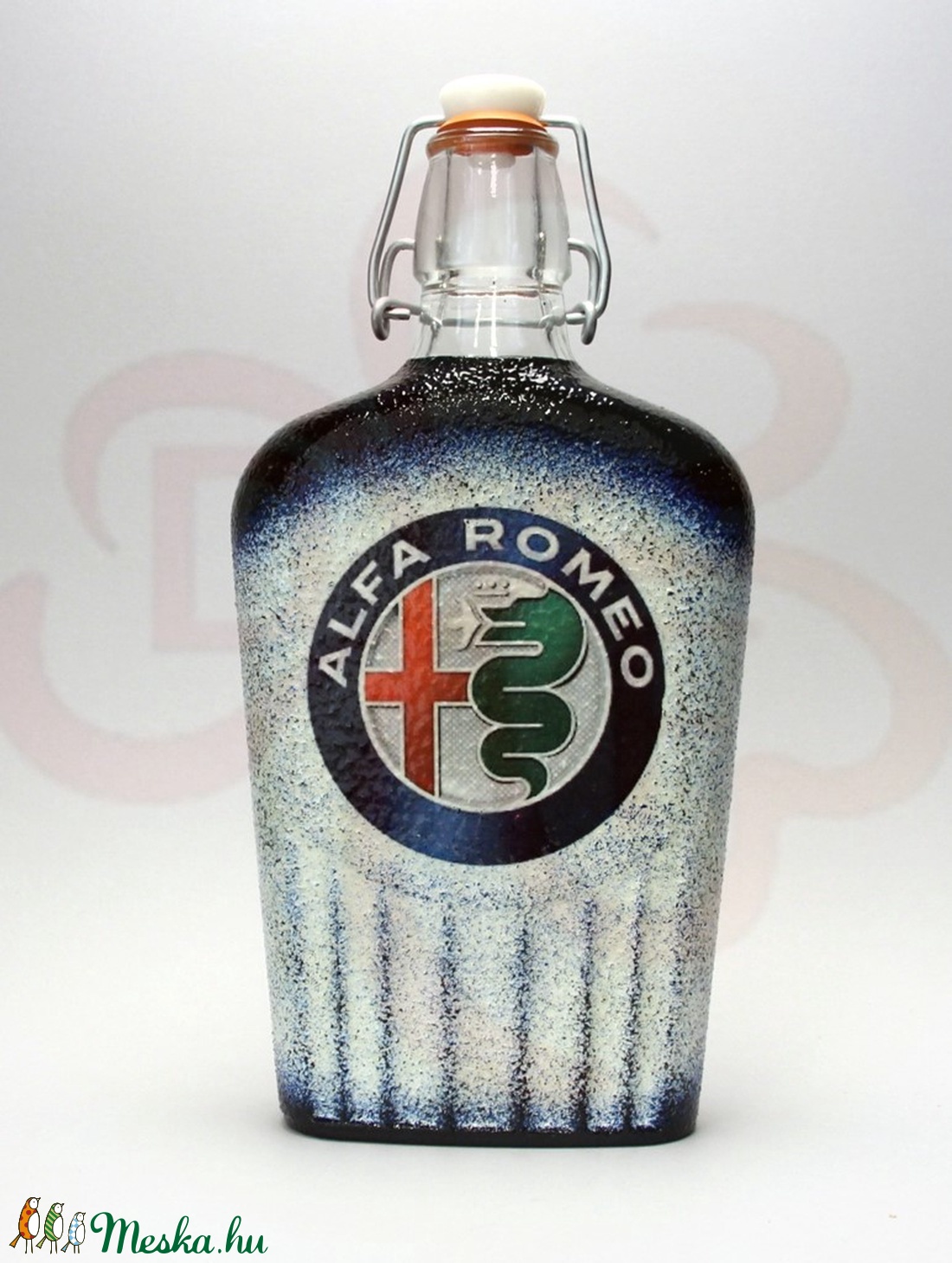 Alfa Romeo csatosüveg ; Saját Alfa autód fotójával is!  - otthon & életmód - dekoráció - Meska.hu