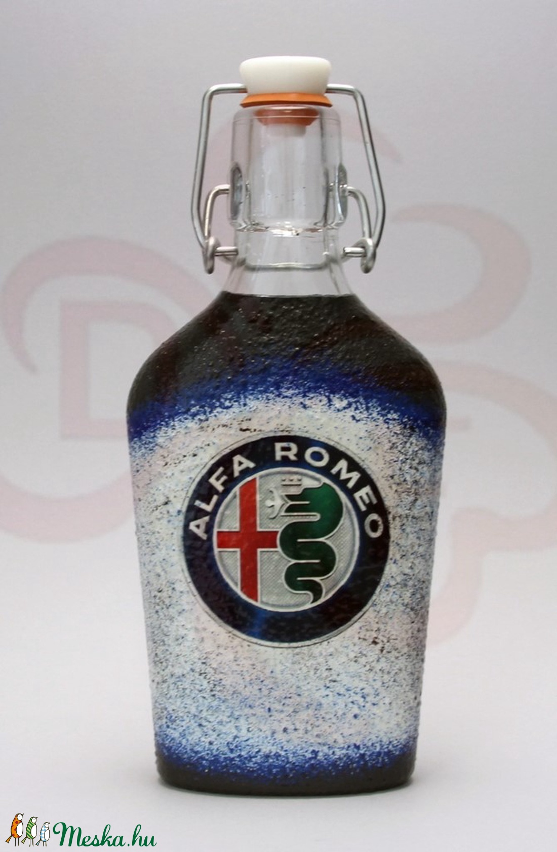 Alfa Romeo csatosüveg ; Saját Alfa autód fotójával is!  - otthon & életmód - dekoráció - Meska.hu