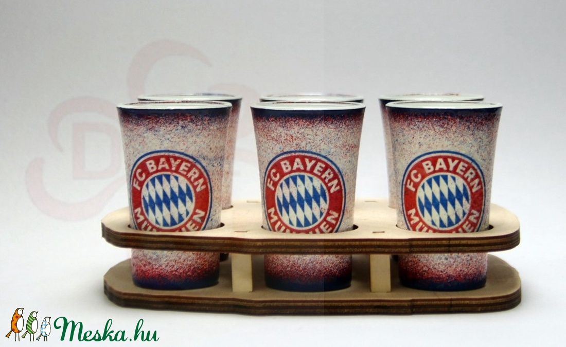 BAYERN MÜNCHEN italos készlet ; futball szurkolóknak, férfiaknak születésnapra, névnapra, karácsonyra - otthon & életmód - konyhafelszerelés, tálalás - Meska.hu