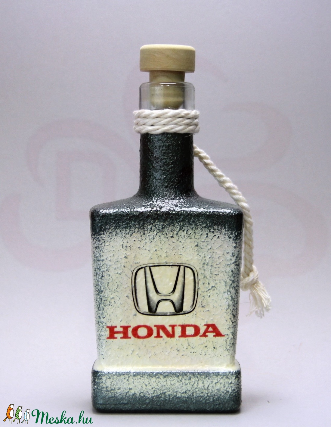 HONDA kis pálinkás üveg ; Saját Honda autód fotójával is elkészítjük - otthon & lakás - dekoráció - Meska.hu