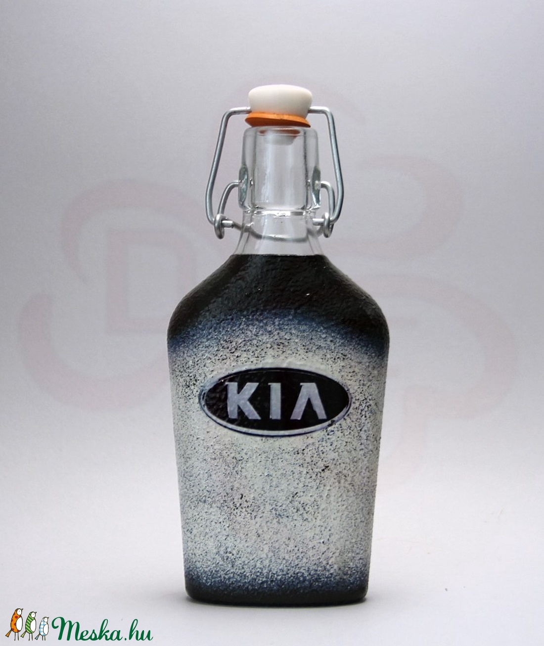 KIA emblémás csatosüveg ; A KIA márka rajongóinak ( 0,2 l ) - otthon & életmód - konyhafelszerelés, tálalás - Meska.hu