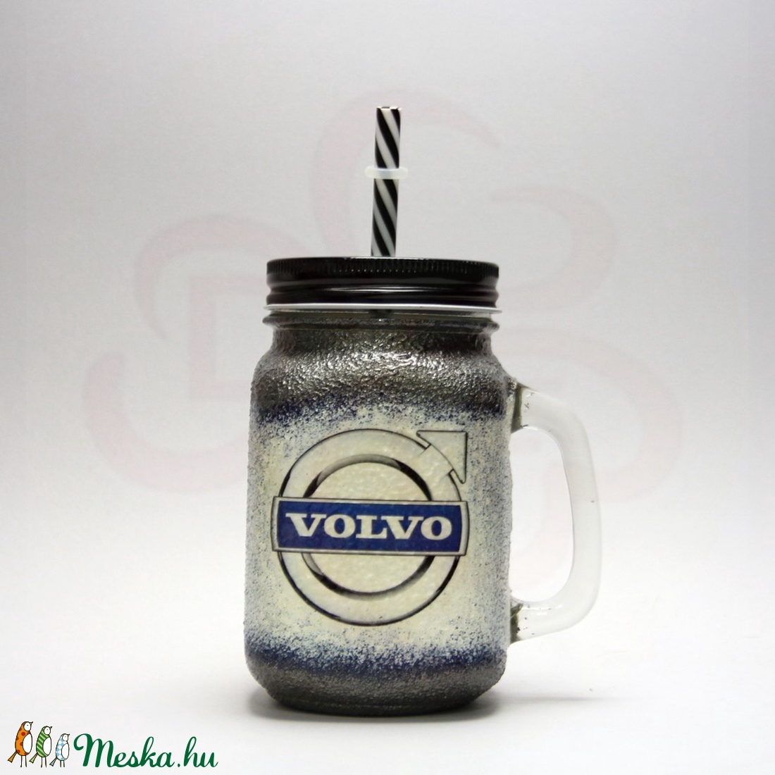 VOLVO üdítős pohár ; Volvo autód fényképével is! - otthon & életmód - konyhafelszerelés, tálalás - Meska.hu