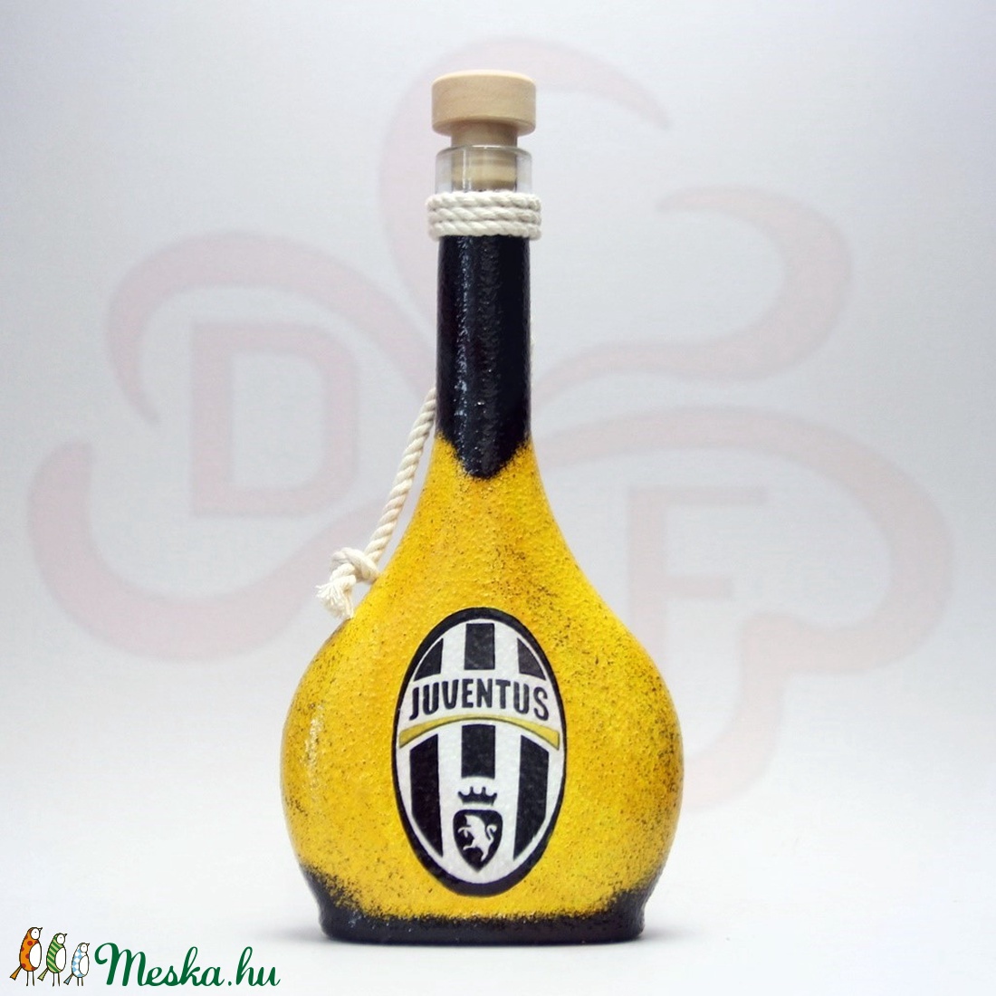 JUVENTUS italos üveg ; futball szurkolóknak II - otthon & életmód - konyhafelszerelés, tálalás - Meska.hu