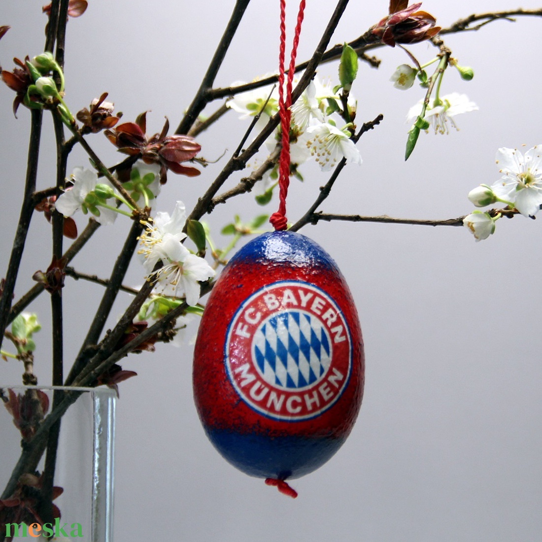 Bayern München húsvéti tojás ; Ajándék Bayern szurkolók részére - otthon & lakás - dekoráció - dísztárgy - Meska.hu