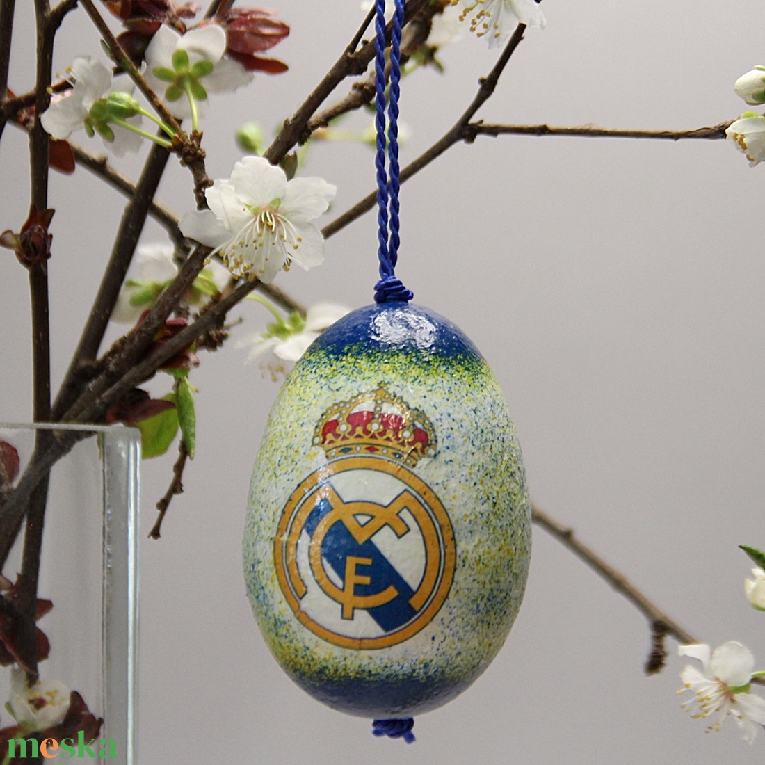 Húsvéti tojás  REAL MADRID  ; Ideális locsoló ajándék húsvétra  - otthon & lakás - dekoráció - dísztárgy - Meska.hu
