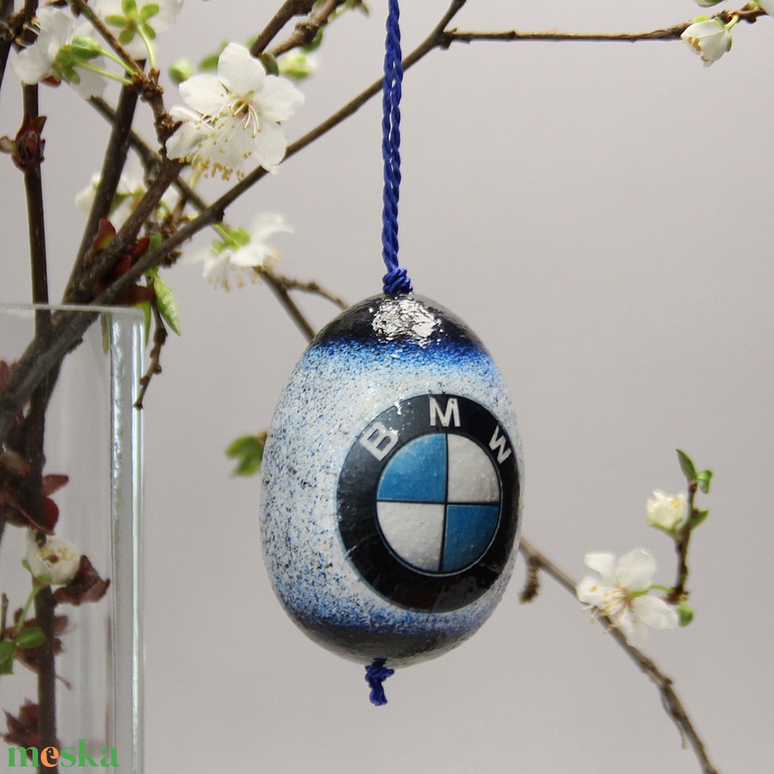 BMW emblémás  húsvéti tojás ; Ajándék a BMW márka rajongók részére - otthon & lakás - dekoráció - dísztárgy - Meska.hu