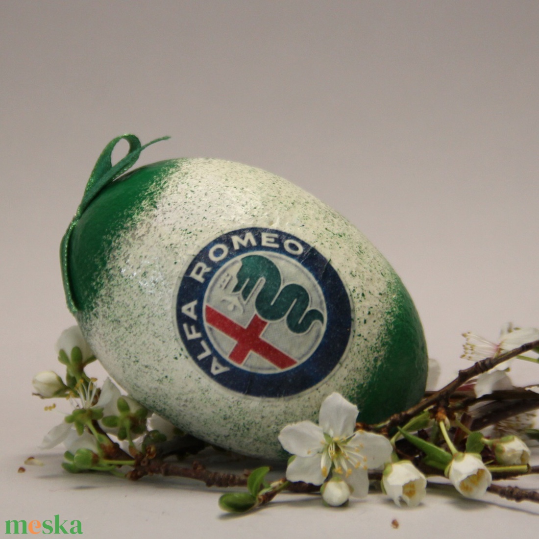 ALFA ROMEO húsvéti tojás ; Locsoló ajándék  ALFA ROMEO rajongók részére  - otthon & lakás - dekoráció - dísztárgy - Meska.hu