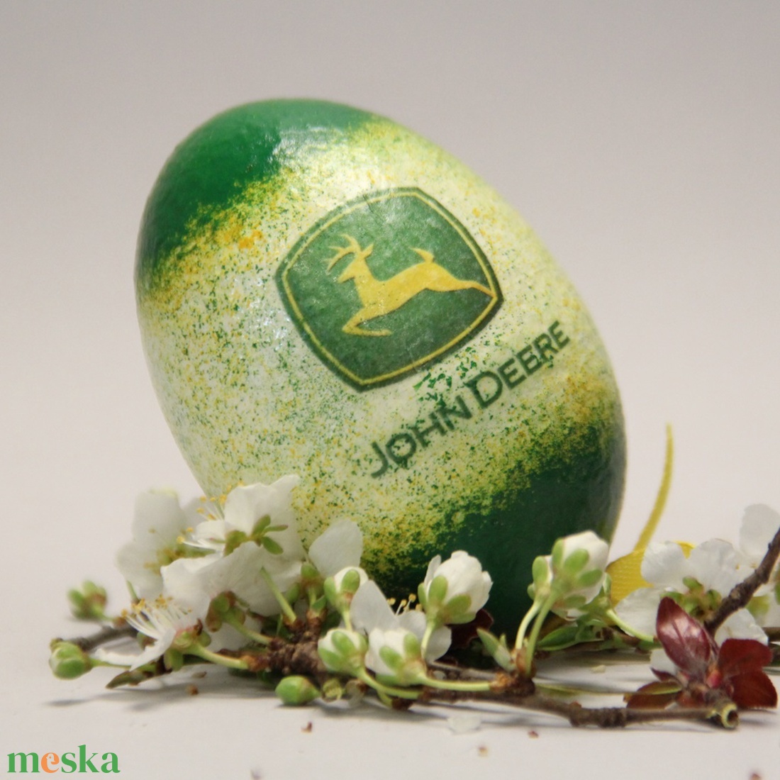 John Deere húsvéti tojás ; Ajándék John Deere rajongók részére  - otthon & lakás - dekoráció - dísztárgy - Meska.hu