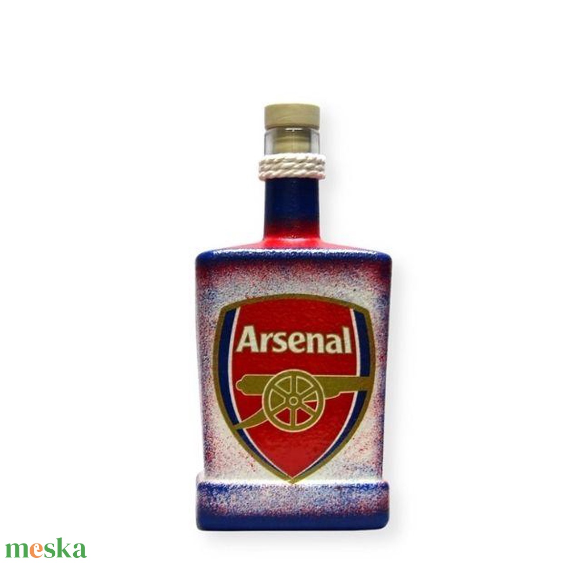 ARSENAL  pálinkás üveg; Arsenal futball szurkolóknak - otthon & életmód - konyhafelszerelés, tálalás - tálalás - pálinkás poharak, szettek - Meska.hu