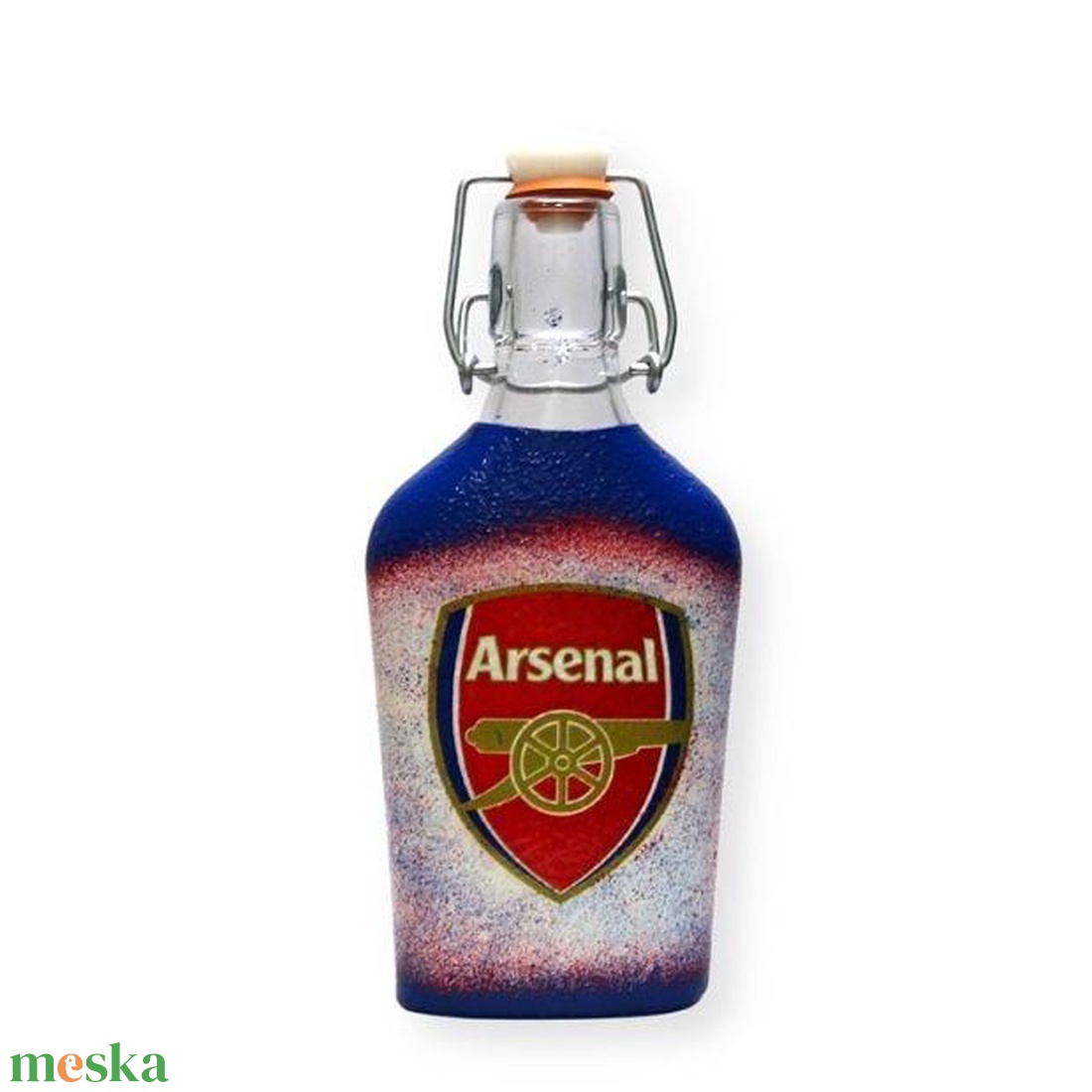 ARSENAL csatosüveg  ; Igazán egyedi Arsenal szurkolói ajándék. - otthon & életmód - konyhafelszerelés, tálalás - flaska, csatos üveg - Meska.hu