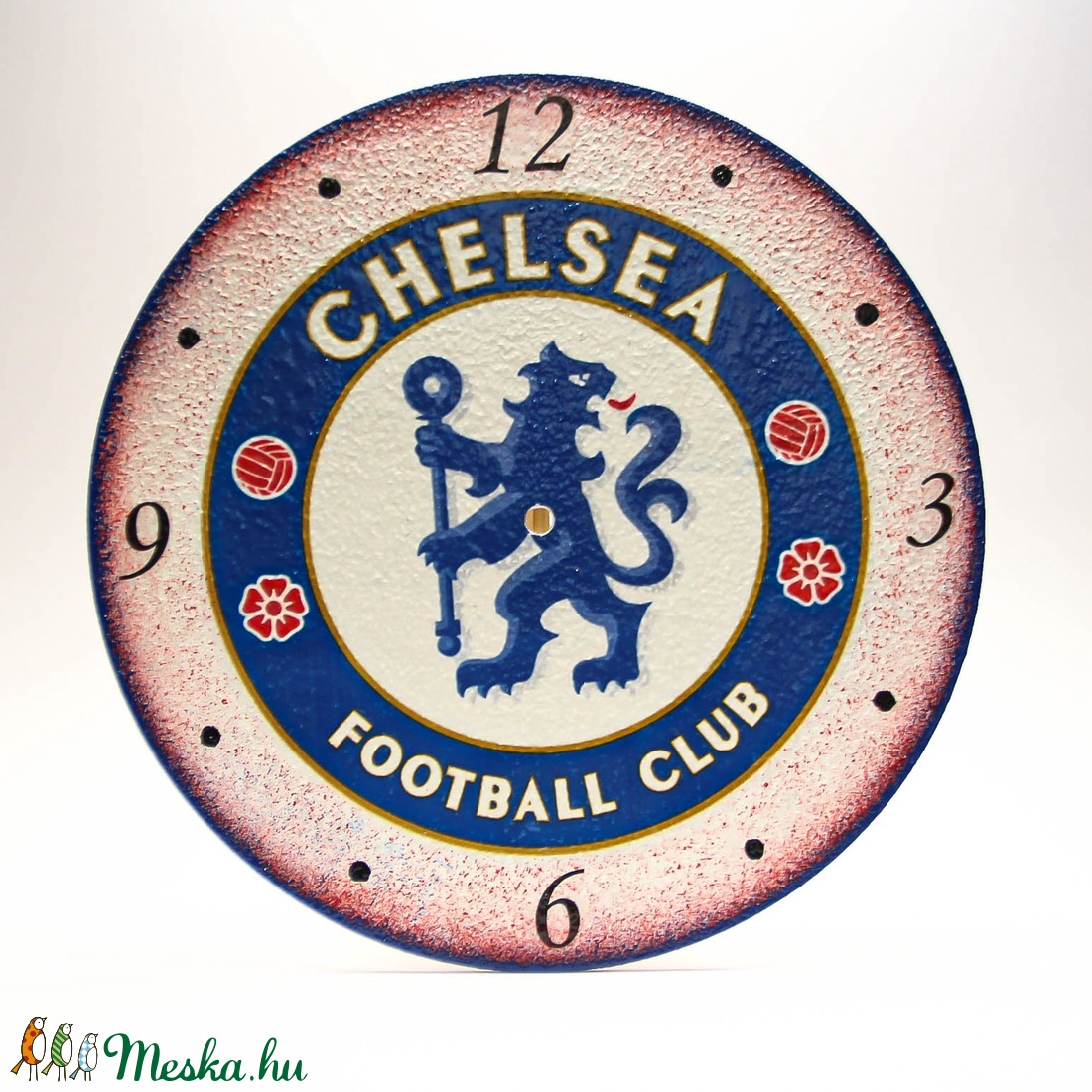 CHELSEA FC emlémás   falióra  ; foci szurkolóknak, szurkolói ajándék  - otthon & életmód - dekoráció - Meska.hu