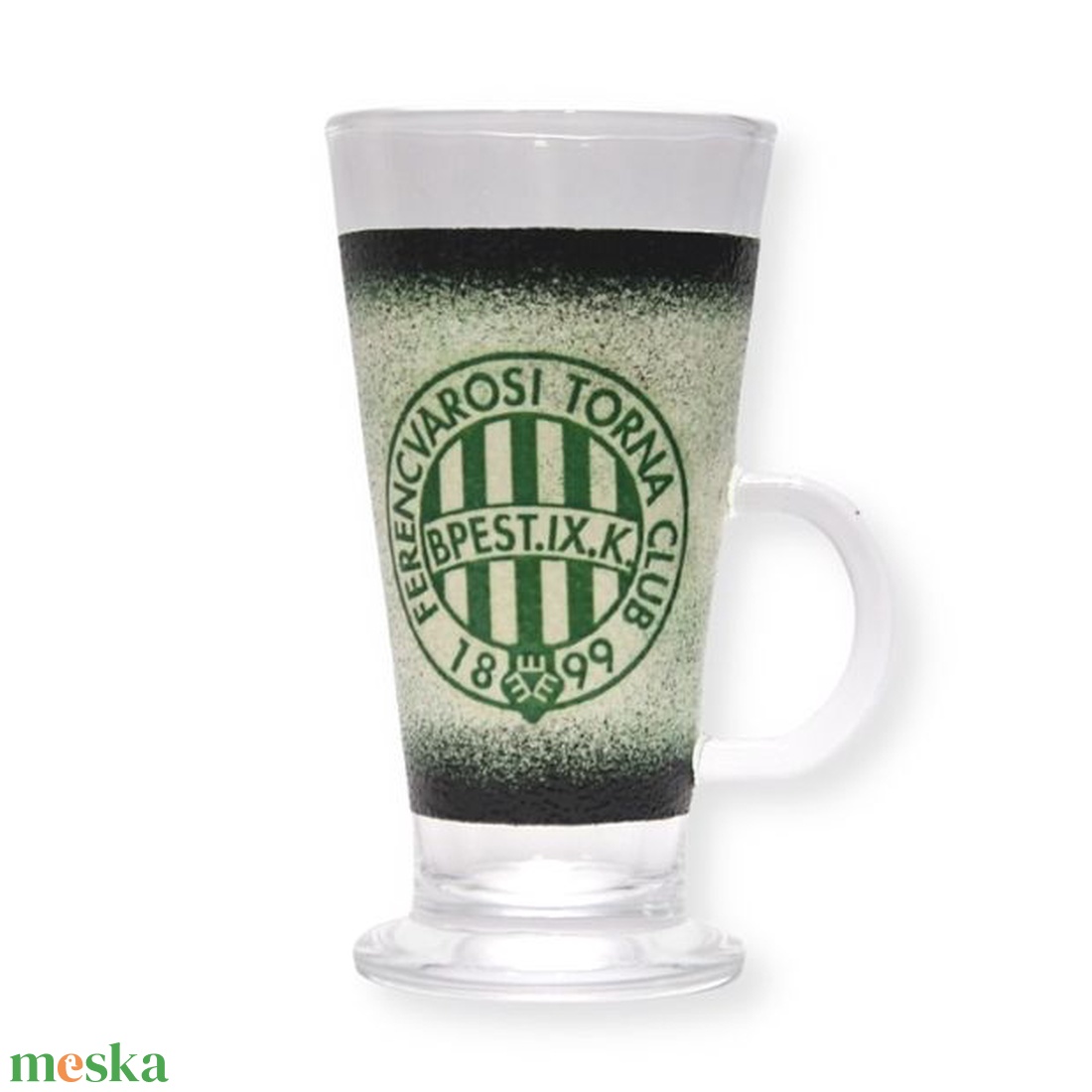 FTC Latte-s pohár kávé imádóknak ; FTC foci szurkolóknak- haveroknak  - otthon & életmód - konyhafelszerelés, tálalás - Meska.hu