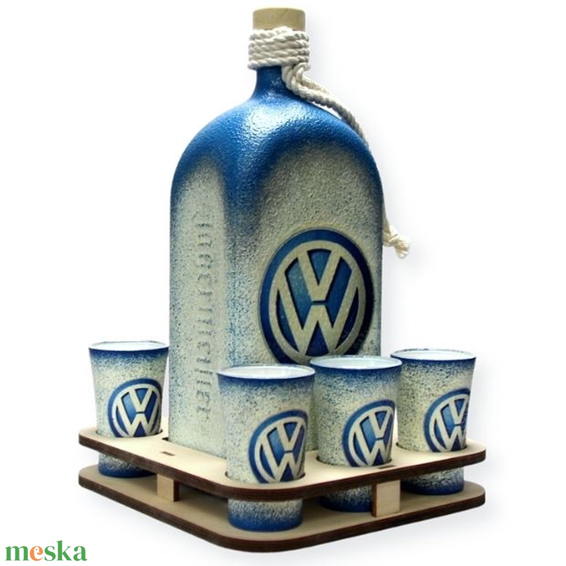 VOLKSWAGEN pálinkás szett ; Volkswagen autód fényképével is! - otthon & életmód - konyhafelszerelés, tálalás - tálalás - pálinkás poharak, szettek - Meska.hu