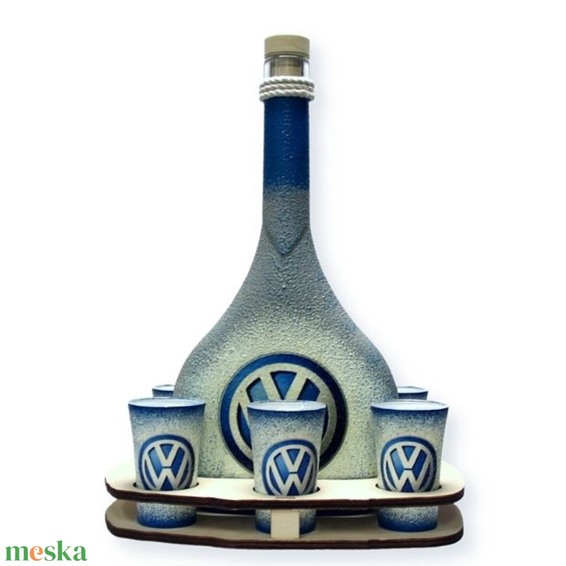 VOLKSWAGEN italos készlet ; Volkswagen autód fényképével is! - otthon & lakás - dekoráció - asztal és polc dekoráció - díszüveg - Meska.hu