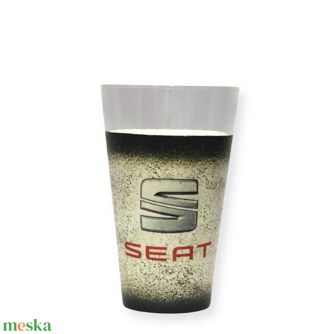 SEAT emblémás vizes pohár ; Saját autód fotójával is - otthon & lakás - konyhafelszerelés, tálalás - tálalás - pohár - Meska.hu