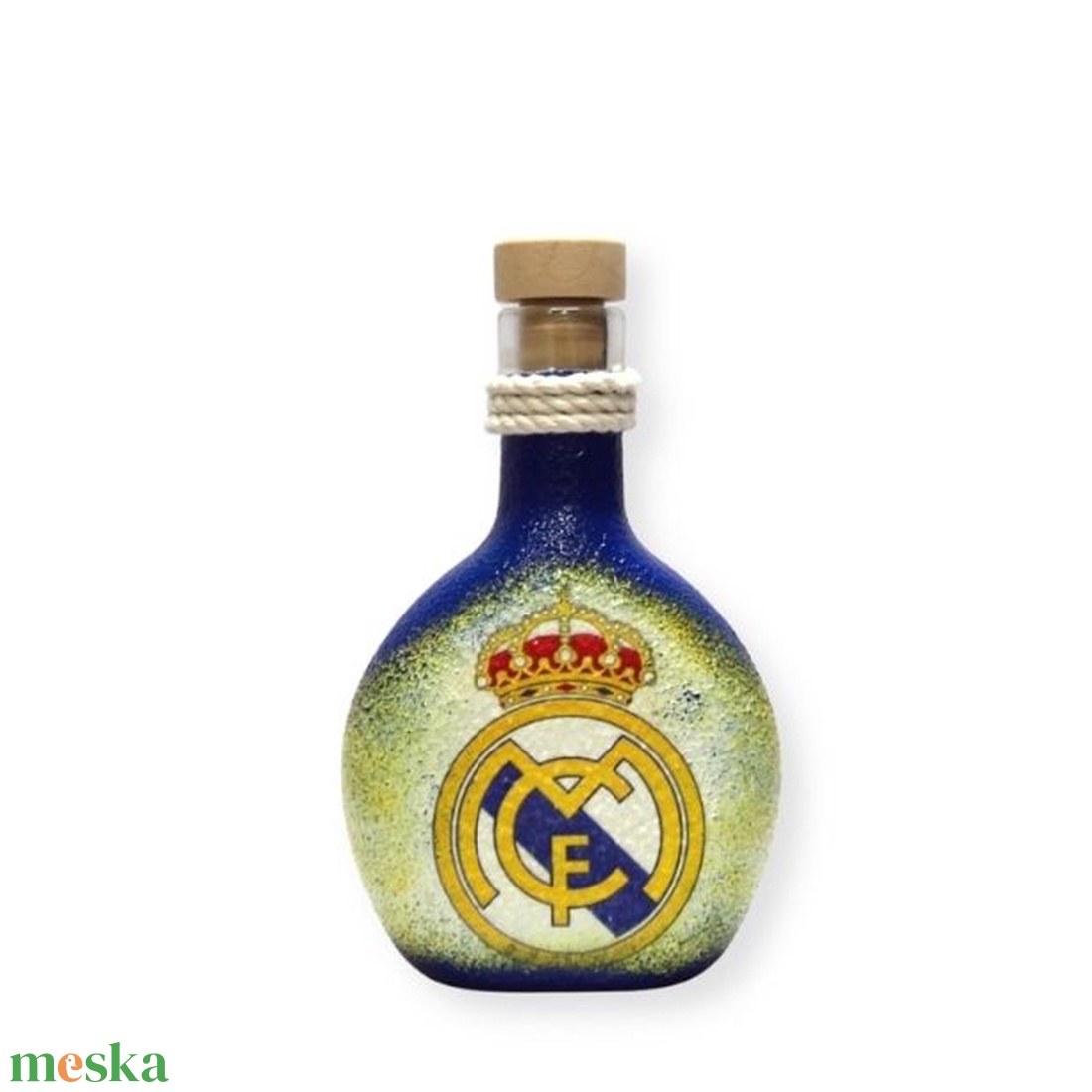 Real Madrid pálinkás flaska ; foci szurkoló férfiaknak - otthon & lakás - konyhafelszerelés, tálalás - flaska, csatos üveg - Meska.hu