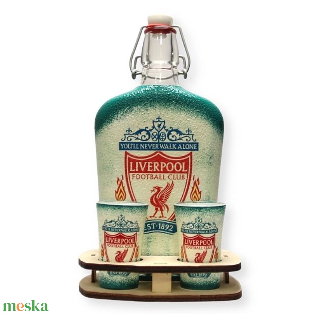 LIVERPOOL pálinkás kínáló ; Liverpool szurkolóknak - otthon & életmód - konyhafelszerelés, tálalás - tálalás - pálinkás poharak, szettek - Meska.hu LIVERPOOL pálinkás kínáló ; Liverpool szurkolóknak - otthon & életmód - konyhafelszerelés, tálalás - tálalás - pálinkás poharak, szettek - Meska.hu