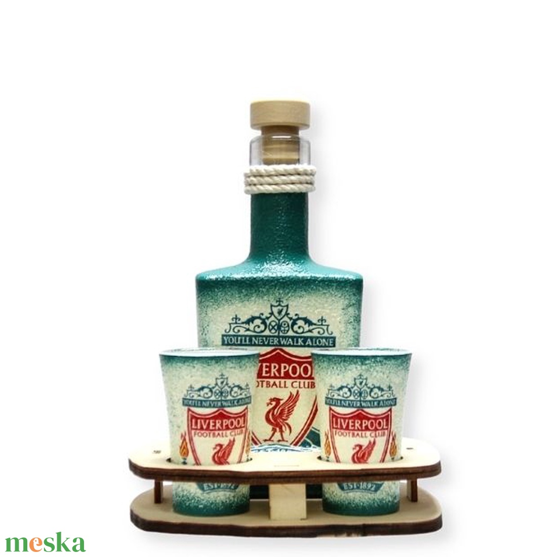 LIVERPOOL italos szett ; Liverpool szurkolóknak - otthon & életmód - konyhafelszerelés, tálalás - tálalás - pálinkás poharak, szettek - Meska.hu