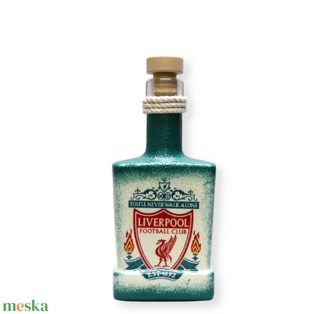 LIVERPOOL pálinkás flaska ; Liverpool szurkoló fiúknak, férfiaknak, nőknek - otthon & lakás - konyhafelszerelés, tálalás - flaska, csatos üveg - Meska.hu