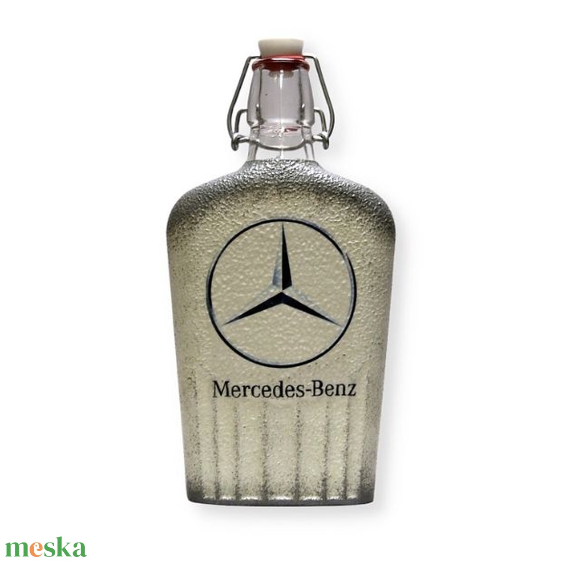 MERCEDES pálinkás csatos üveg ; Mercedes rajongóknak - otthon & életmód - konyhafelszerelés, tálalás - tálalás - pálinkás poharak, szettek - Meska.hu